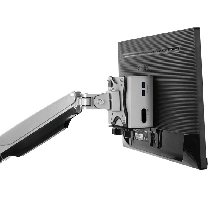 ICY BOX IB-MSA102-VM Estantería para mini PC Negro con VESA 75x75 y 100x100