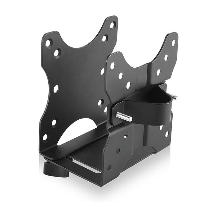 ICY BOX IB-MSA102-VM Soportre de monitor para miniPC, soporte VESA 75x75 y 100x100mm, negro