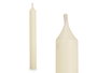 Acorde Set 6 Cirios Crema 15 cm (6 horas) de Cera Parafina, 6 x 4 x 15 cm (Set de 12)