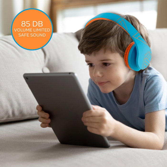 PowerLocus P2 Auriculares para Niños Azul/Naranja PowerLocus P2 Auriculares para Niños Azul/Naranja