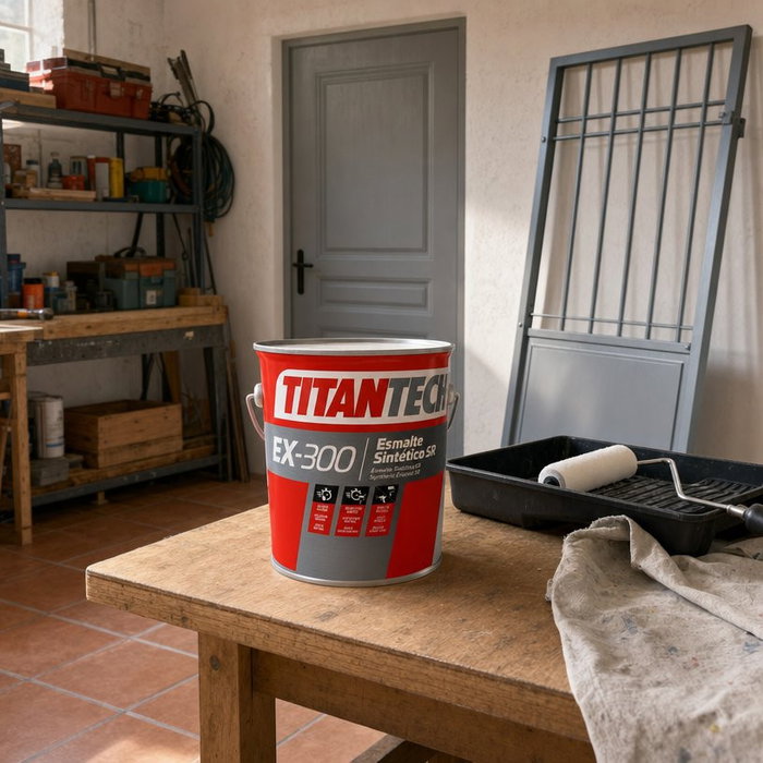 TITAN Esmalte S/R EX300 Gris RAL 7035 4L