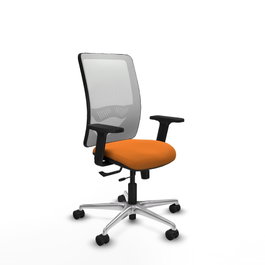 PIQUERAS Y CRESPO Silla de oficina Zulema Naranja y Blanco
