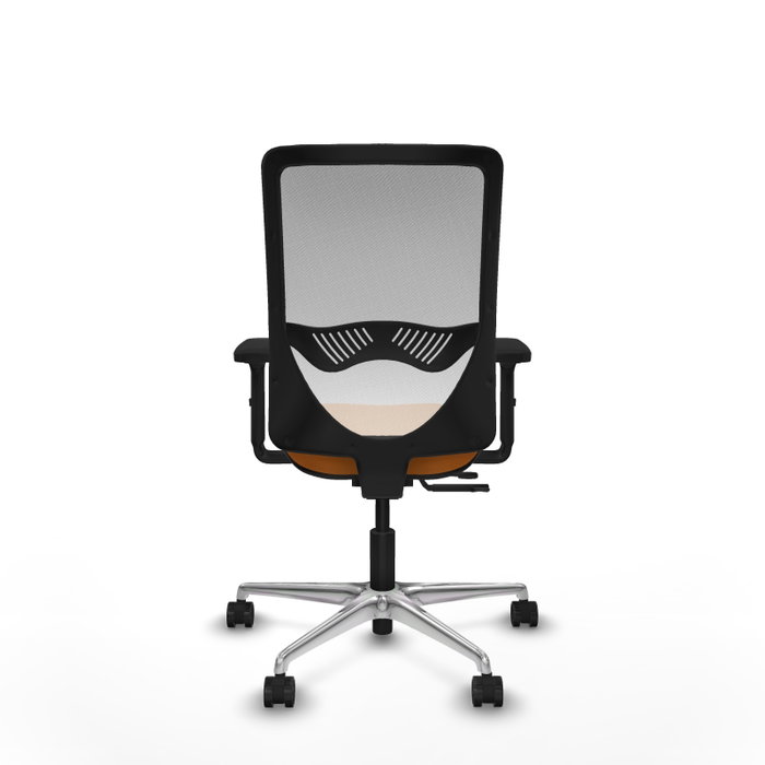 PIQUERAS Y CRESPO Silla de oficina Zulema Naranja y Blanco