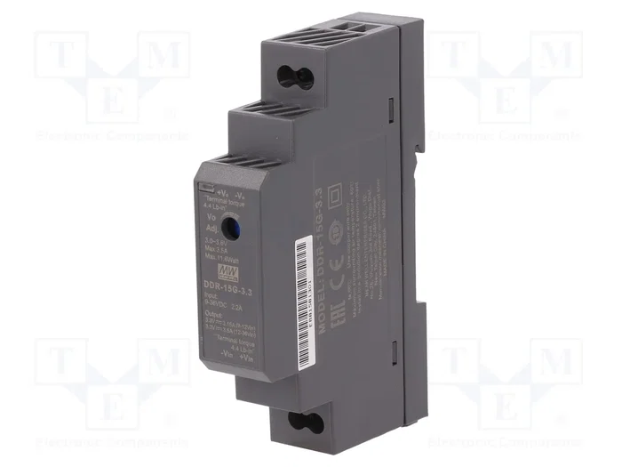MEAN WELL DDR-15G-3.3 Convertidor DC/DC 11,6W 3,3VDC MEAN WELL DDR-15G-3.3 Convertidor DC/DC 11,6W 3,3VDC