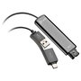 HP Adaptador de Interfaz Poly DA75 Wideband QD a USB (USB-A & USB-C) Negro, Compatible con Poly Trio y Soundstation
