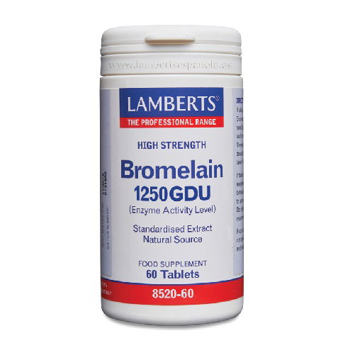LAMBERTS Bromelina 1250 GDU 60 comprimidos LAMBERTS Bromelina 1250 GDU 60 comprimidos