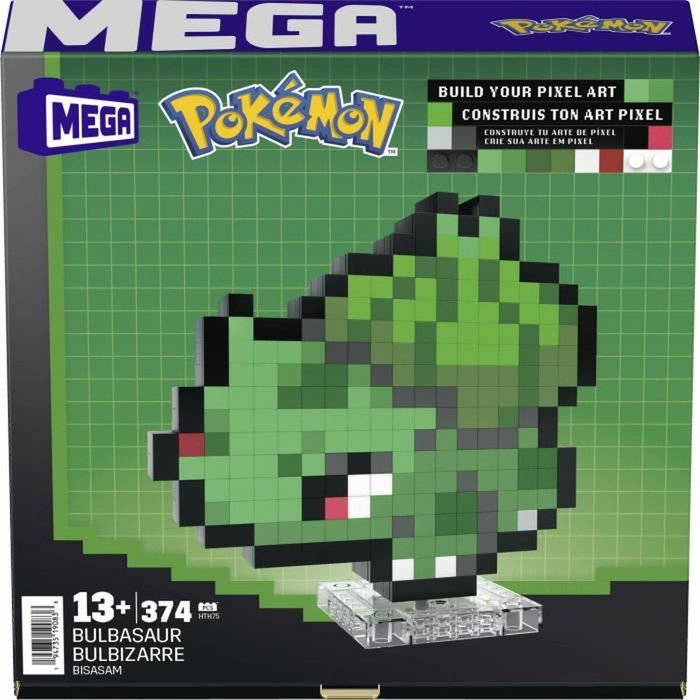 Mega Pokémon Bulbizar Caja de Construcción Retro 374 Piezas Mega Pokémon Bulbizar Caja de Construcción Retro 374 Piezas