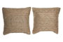 DKD Home Decor Cojin Tropical Marron 60 x 10 x 60 cm (4 Unidades)