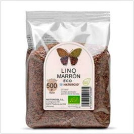 Naturcid Semillas de Lino Marrón 500g - Ecológicas (Eco), Alto Contenido en Fibra, Proteínas, Vitaminas y Minerales para Ensaladas, Yogur o Panificación