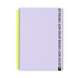 Bloc Carchivo Do Not Cross Tapa Pp Foam A4 100H Horizontal Mauve (Set de 4)