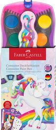 Acuarelas Faber-Castell Connector Unicornio Estuche De 12