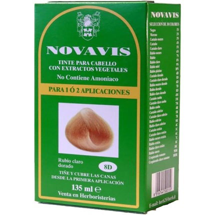 NOVAVIS Tinte 8D Rubio Claro Dorado 135ml NOVAVIS Tinte 8D Rubio Claro Dorado 135ml