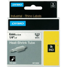 DYMO RHINO Cinta ID1-6 Negro/blanco tubo termorretractil