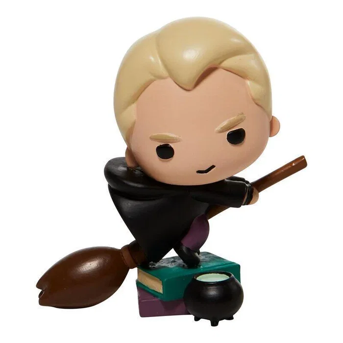 Enesco Figura decorativa Draco Malfoy Chibi Harry Potter, 8 cm, Resina de piedra pintada a mano, Colección Harry Potter