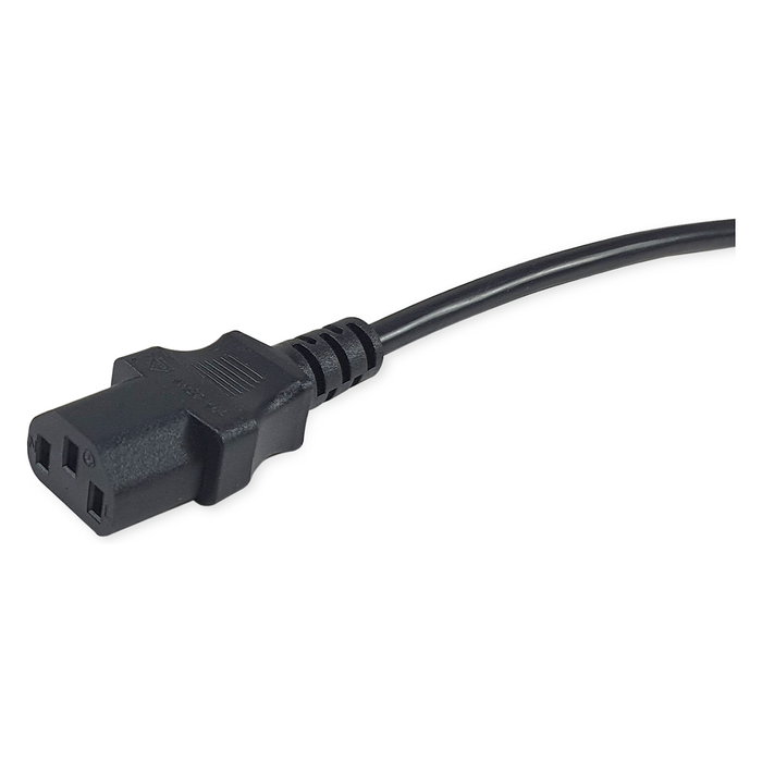 EQUIP Cable de Alimentación IEC C13 a Enchufe Británico BS1363, 2 m, 250V 10A 2500W, Negro, Certificados VDE UKCA RoHS