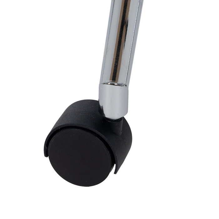 Silla Ruedas Gris-Natural Tejido-Madera 60 X 60 X 89 cm