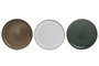 DKD Home Decor Set de 12 Platos de Gres JIAHUA 25 Surtidos de Colores