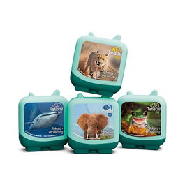 Tonies Tonies Tierisch! Rekordverdächtig Set (4 Tonies) - Audio para niños, 128 min, narración múltiple, recomendado 5+ años