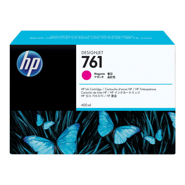 HP 761 Cartucho de Tinta Magenta 400ml CM993A HP 761 Cartucho de Tinta Magenta 400ml CM993A