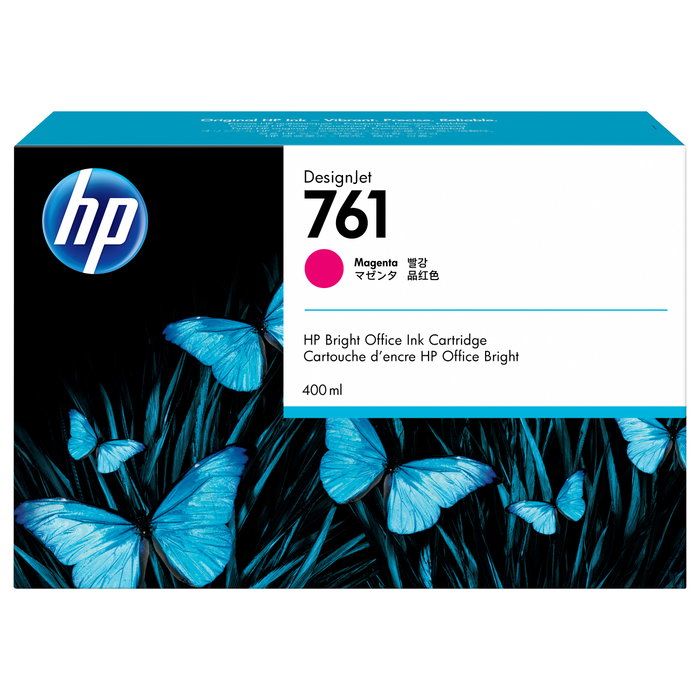 HP 761 Cartucho de Tinta Magenta 400ml CM993A HP 761 Cartucho de Tinta Magenta 400ml CM993A