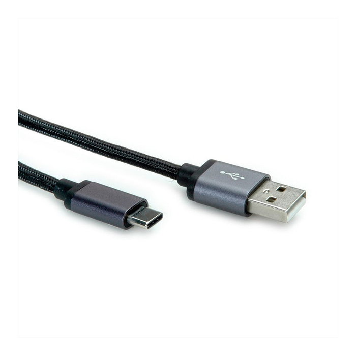 ROLINE 11029027 Cable USB 2.0 de USB A a USB C, 0.8m, Negro ROLINE 11029027 Cable USB 2.0 de USB A a USB C, 0.8m, Negro