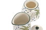 DKD Home Decor Set de 2 Azucareros de Porcelana Palmeras Palm 25 Verde y Azul de 11x7,6x7,8 cm