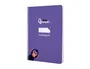 Liderpapel Cuaderno Espiral Pautaguía A5, Tapa Blanda, 40 Hojas 75gr, Cuadro Pautado 3mm, Color Lila