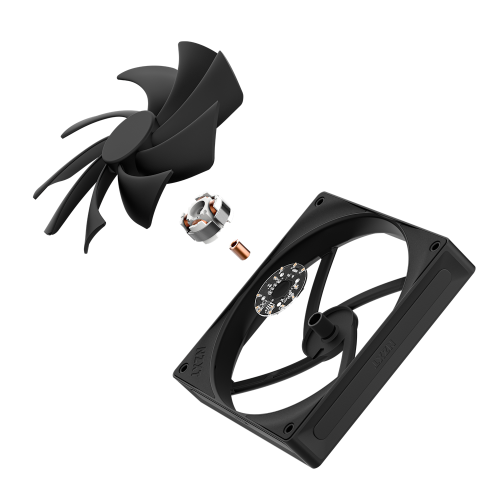 NZXT F140Q Ventilador de Caja para Ordenador 14 cm Negro 1 Pieza