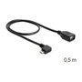 DeLOCK Cable USB Micro-B a USB 2.0-A OTG 0,5m Angulado