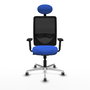 PIQUERAS Y CRESPO Silla de oficina Zulema Azul y Negro