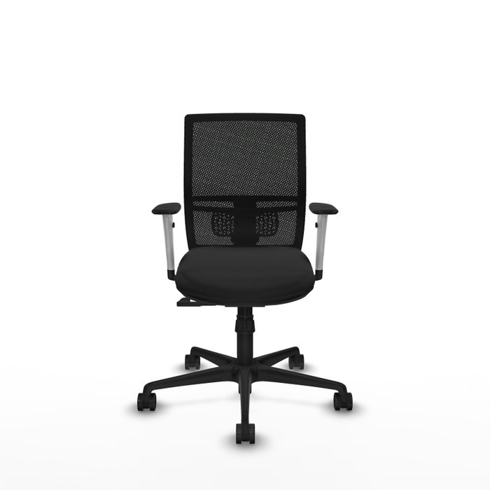 PIQUERAS Y CRESPO Silla de oficina Yunquera con mecanismo Sincro, Negro
