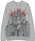 Difuzed Chainsaw Man Sudadera Power Grey Melange Difuzed Chainsaw Man Sudadera Power Grey Melange