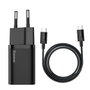 Baseus Super Si Quick Charger 25W con cable USB-C a USB-C de 1m (negro)