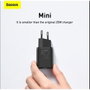 Baseus Super Si Quick Charger 25W con cable USB-C a USB-C de 1m (negro)