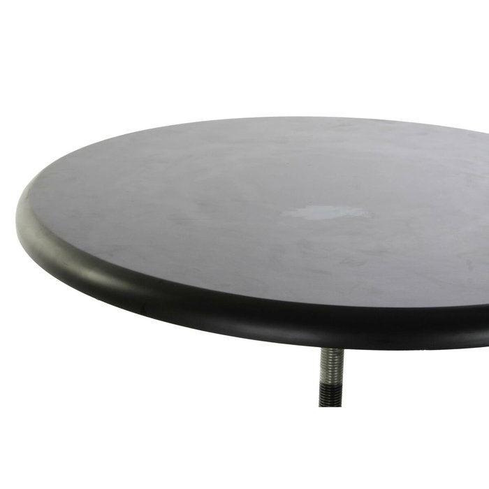 DKD Home Decor Mesita Auxiliar Regulable de Metal y Madera 60x60x105 cm