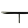 DKD Home Decor Mesita Auxiliar Regulable de Metal y Madera 60x60x105 cm