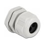 DeLOCK Prensaestopas PG16 para dos cables redondos, Gris, 2 piezas