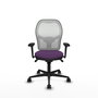 PIQUERAS Y CRESPO Silla de oficina Jorquera Morado y Blanco