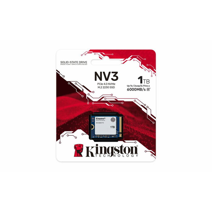 Kingston NV3 1 TB M.2 2230 NVMe PCIe 4.0 SSD Kingston NV3 1 TB M.2 2230 NVMe PCIe 4.0 SSD