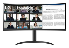 LG 34WR55QK-B Monitor Curvo 34 Pulgadas 86.4 cm UltraWide 21:9 QHD 3440x1440 VA 100Hz 5ms HDR10 USB-C 65W PbP Negro