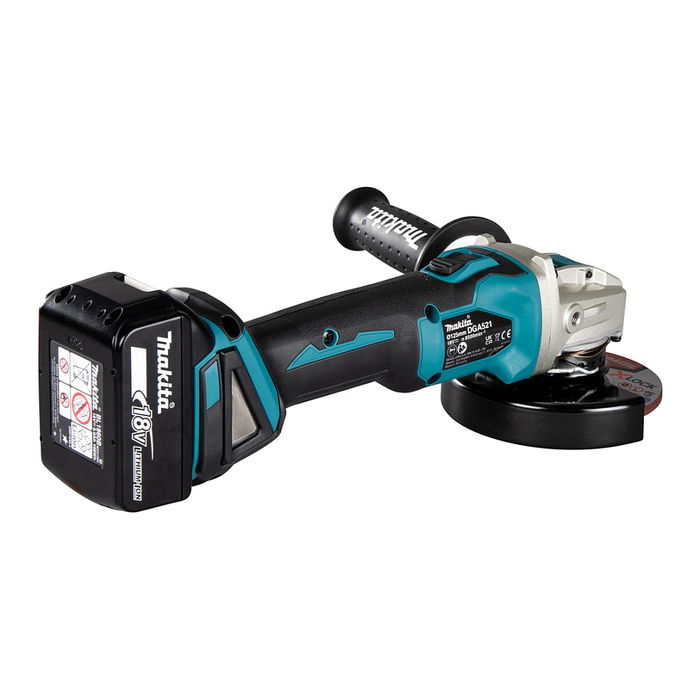 Makita DGA521ZX1 X-Lock Amoladora Angular a Batería, Disco 12,5 cm, Motor sin Escobillas