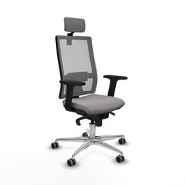 PIQUERAS Y CRESPO Silla de oficina Horna Gris con mecanismo Sincro