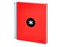 Antartik Cuaderno Espiral A5 Micro Tapa Forrada 120 Hojas 90gr Horizontal 5 Bandas 6 Taladros Color Rojo