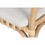 DKD Home Decor Set de Mesa de Ratán y 2 Sillones con Cojín