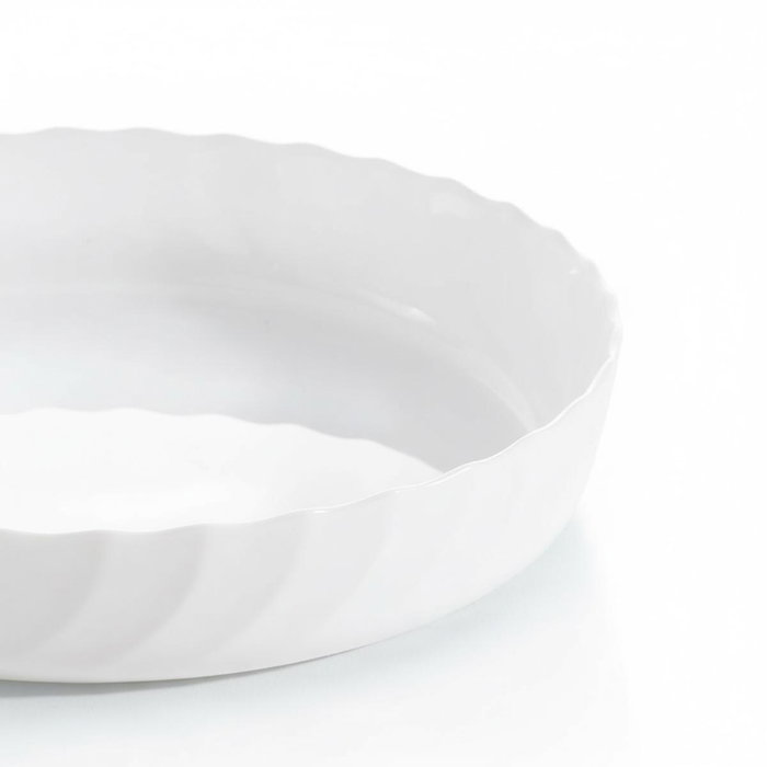 Luminarc Fuente Redonda Opal Trianon 26 cm Blanco