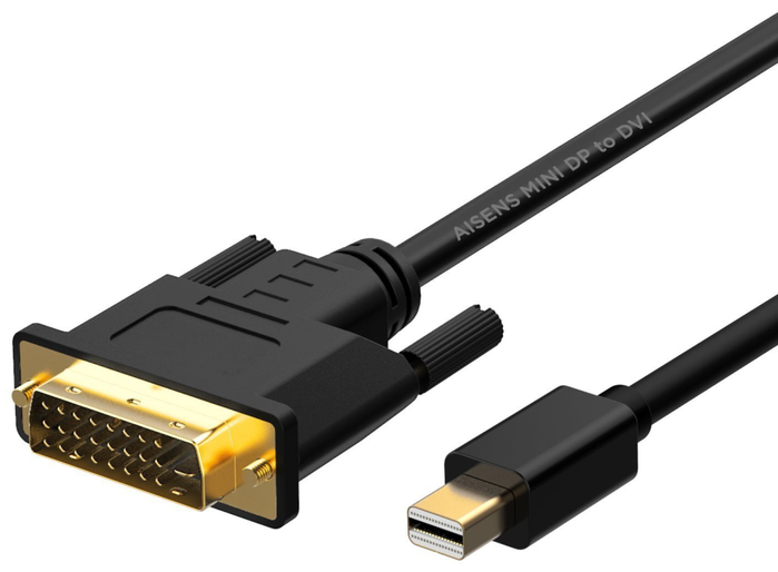 Aisens Cable Conversor Mini DisplayPort a DVI Negro 2m A125-0363 Aisens Cable Conversor Mini DisplayPort a DVI Negro 2m A125-0363