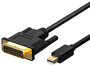 Aisens Cable Conversor Mini DisplayPort a DVI Negro 2m A125-0363