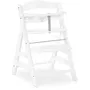 Hauck Silla alta de madera escalable Alpha+ White para bebé desde 6 meses hasta 90 kg