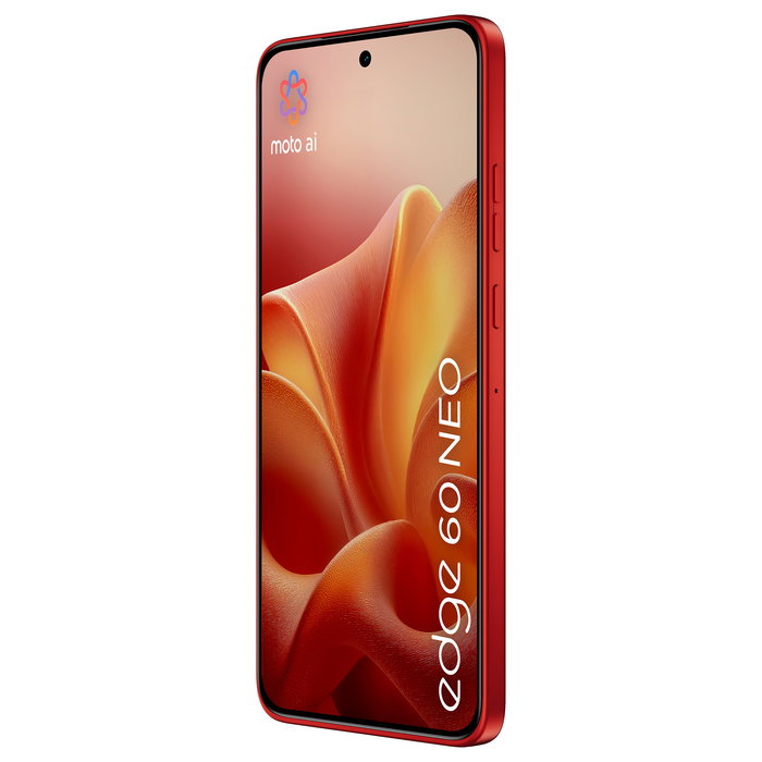 Motorola Edge 60 Neo 5G Smartphone 12+256GB Pantalla 6.36" P-OLED 120Hz, Cámara Triple 50MP Sony, Android 15, Batería 5000mAh, Carga 68W, Rojo Poinciana