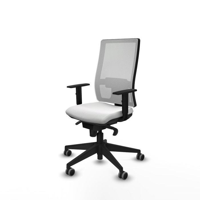 PIQUERAS Y CRESPO Silla de oficina Horna con mecanismo Sincro, color Blanco